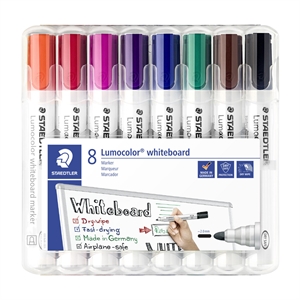 Staedtler WB marker Lumocolor okrogel 2mm asst (8)